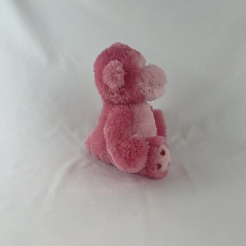 Russ‎ Berrie Coby Monkey 9” Plush Pink Hearts Valentine Ape Gorilla Stuffed Toy